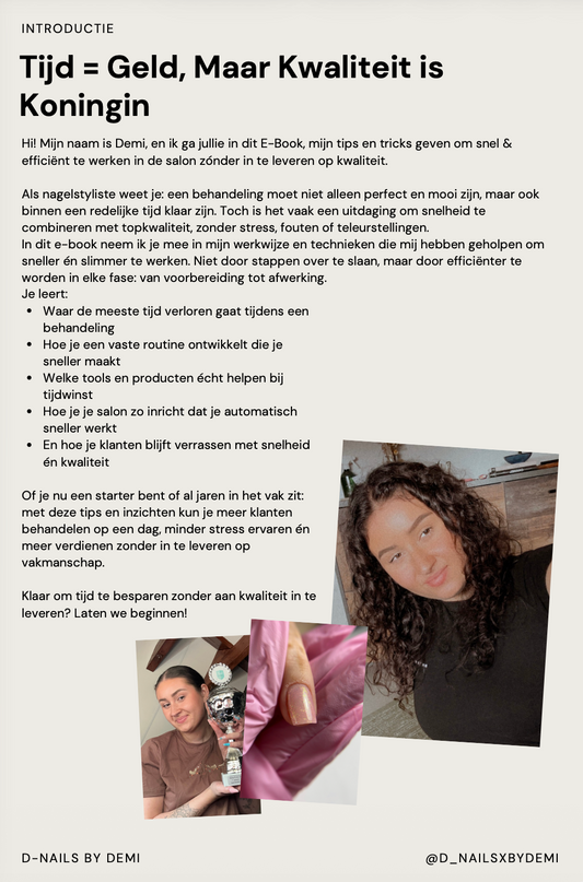 E-Book: Snel & Efficiënt werken in de salon
